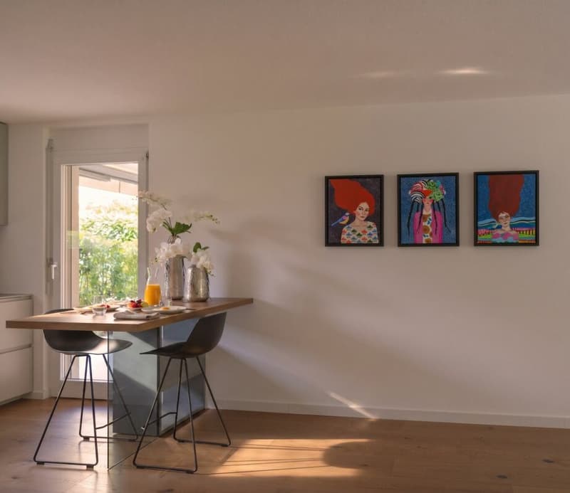 Ascona - Elegante appartamento con grande giardino privato e camino | Elegante Wohnung mit grossem Privatgarten und Cheminée (4)
