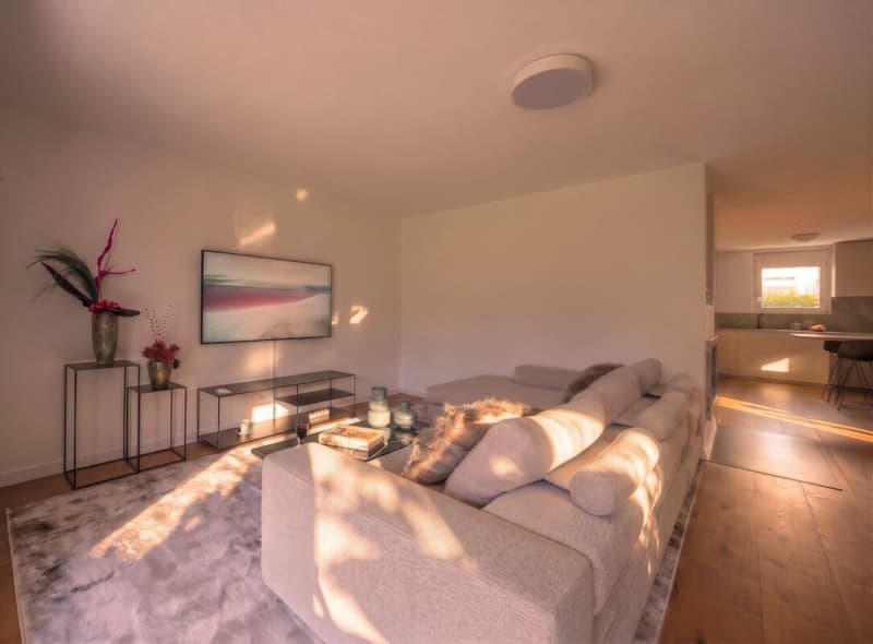 Ascona - Elegante appartamento con grande giardino privato e camino | Elegante Wohnung mit grossem Privatgarten und Cheminée (5)