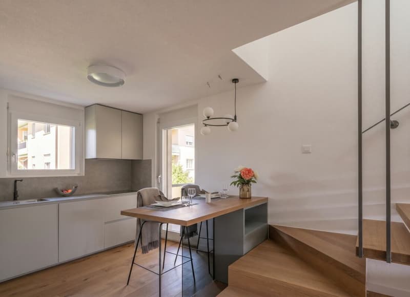 Cucina con zona colazione