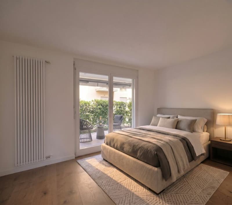 Zweites Schlafzimmer mit Terrassenzugang / Seconda camera con accesso alla terrazza