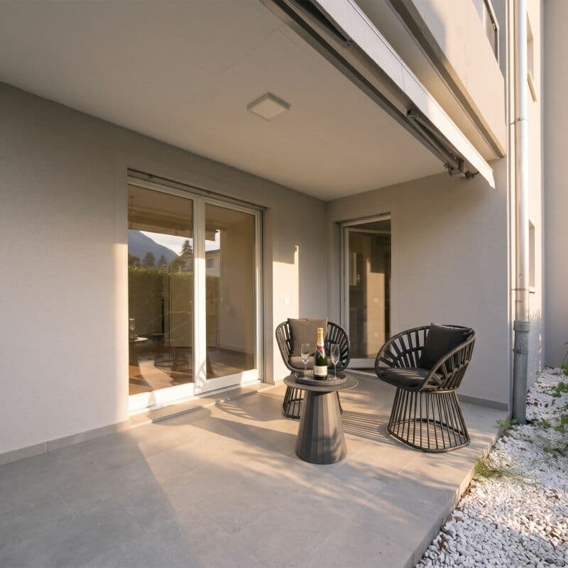 Geschützte Terrasse / Terrazza coperta