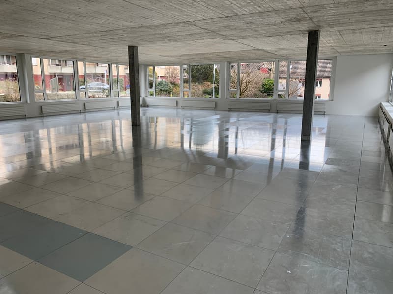 Bürofläche im Rohbau