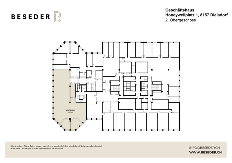 Al Honeywellplatz 1 a Dielsdorf, 280m² di spazi per uffici moderni e ampliati vi aspettano. (6)