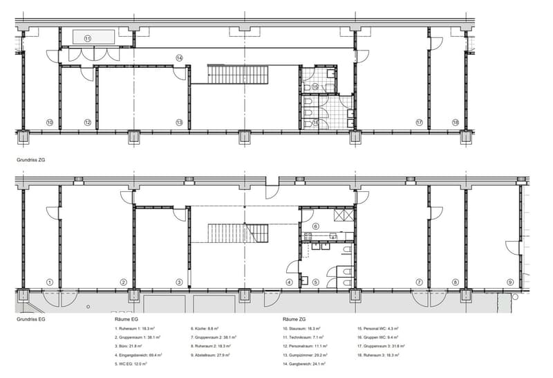 Spacious childcare area on two levels – flexible, available immediately (19)