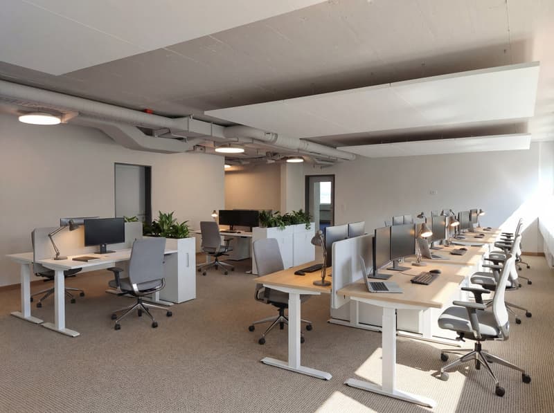Spazio ufficio moderno con vista lago e balcone – pronto per l'occupazione (3)