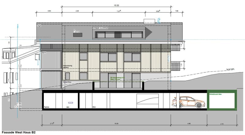 Ground floor with entrance, living room, kitchen, 2 bedrooms, 2 bathrooms, balcony