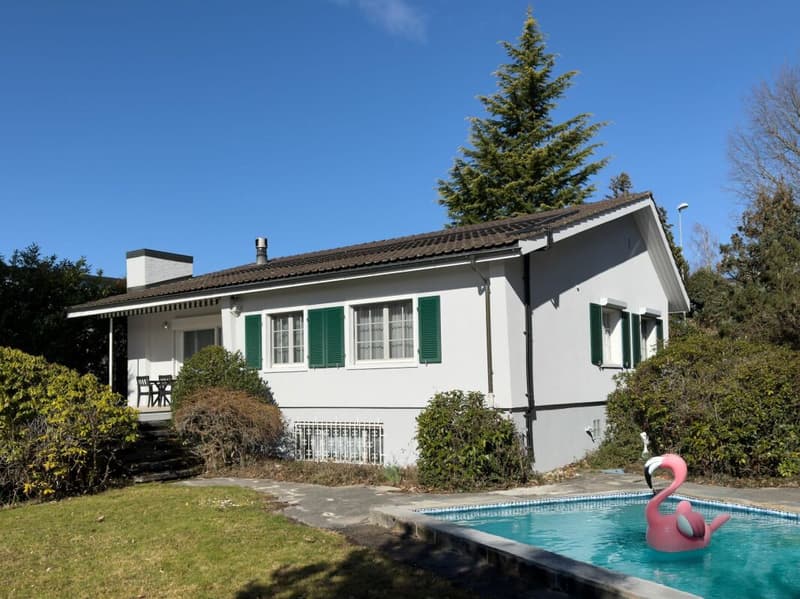 Detached 6-room single-family house in country house style with swimming pool and garage as well as 3-4 outdoor parking spaces (1)
