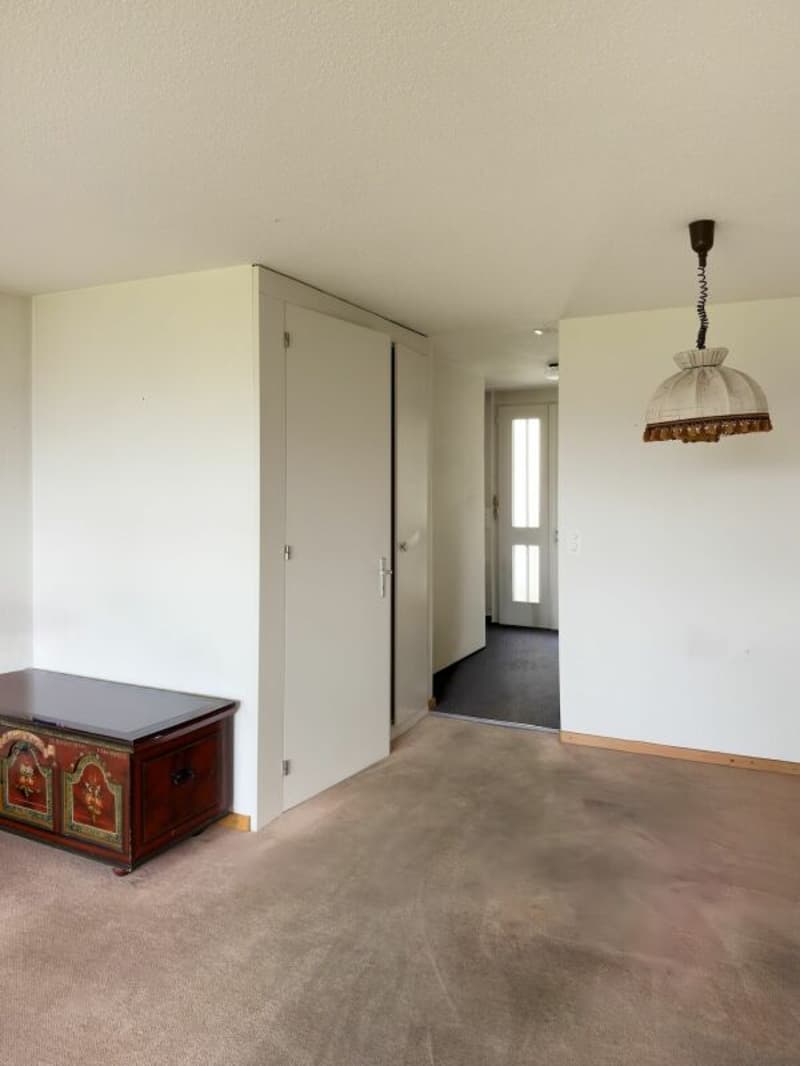3.5-room row house, originally 4.5 rooms, with low-maintenance surroundings, single garage, and beautiful view location at the gate to the city of Thun (10)