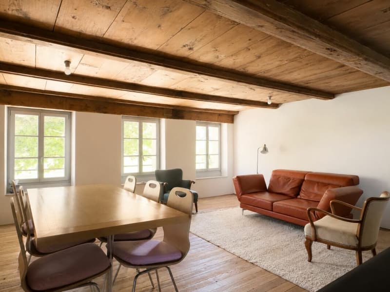 Modern ausgebaute 2.5-Zimmer-Duplexwohnung mit einzigartiger Wohnqualität, gemütlicher Loggia, Einstellhallenplatz und vielfältigen Annehmlichkeiten im Schlosspark (10)