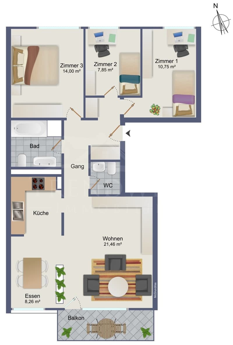 Grundrissplan