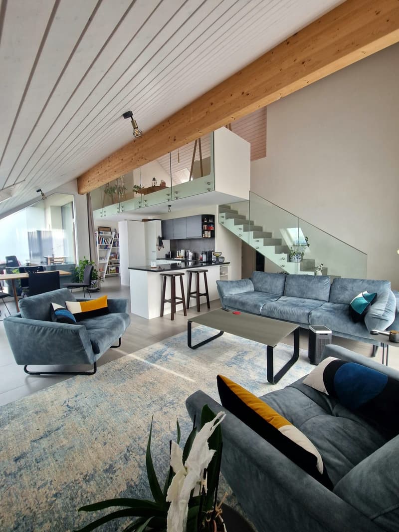 Exclusive - Spacious and bright 3.5-room duplex apartment with partial lake view (2)