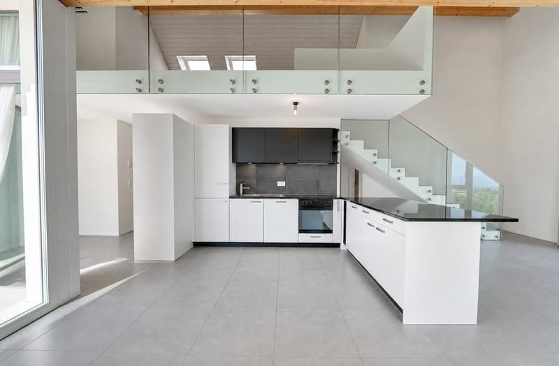 En exclusivité - Spacieux et lumineux duplex récent de 3.5 pièces avec vue partielle sur le lac (3)