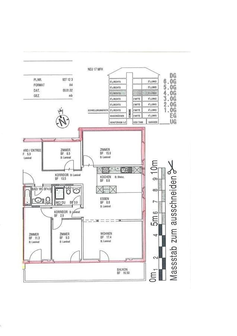 Grundrissplan
