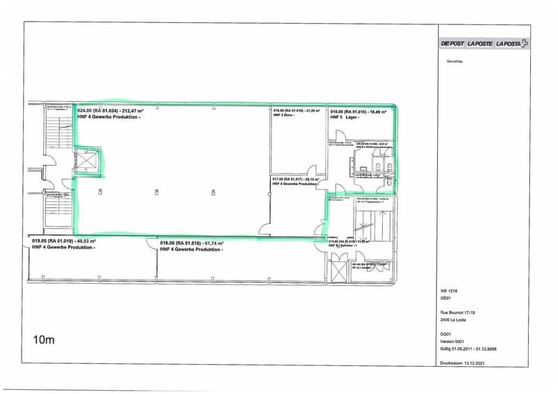Administrative surface of approx. 290m2 for rent on the 1st floor in Le Locle (4)