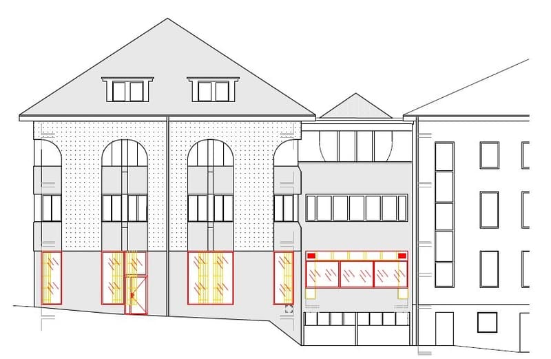 Zu vermieten Räumlichkeiten mit einer Fläche von etwa 500 m2 in Romont (3)