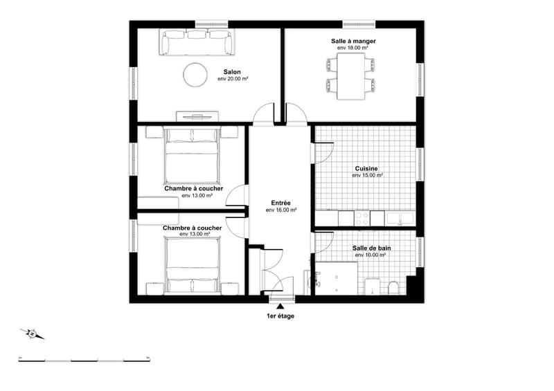 Beautiful 4-room apartment for rent in Tramelan (10)