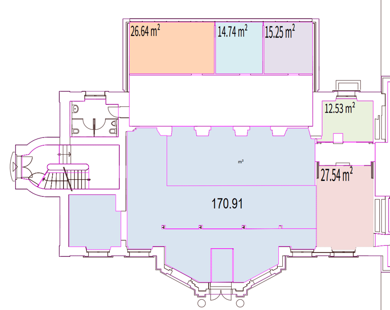 Sales rooms with old building charm in partial areas for rent (9)