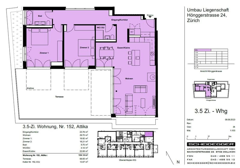 1.5 Zimmerwohnung Attika Wohnung mit grosser Terrasse (13)
