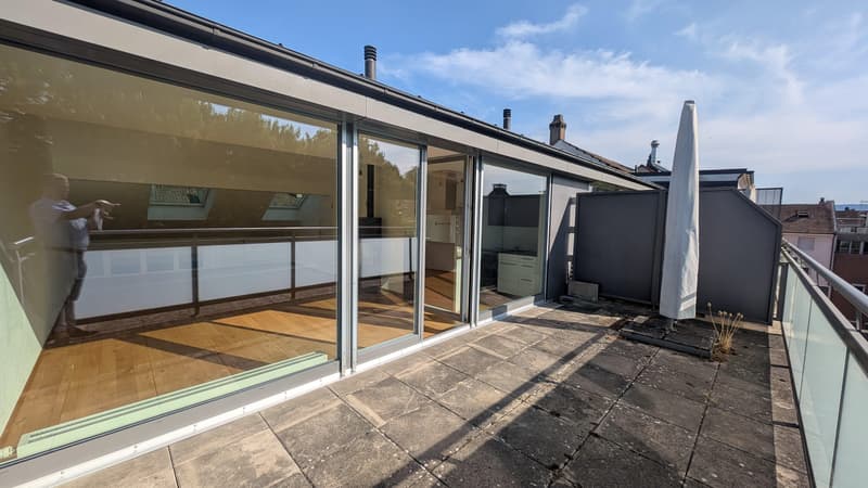 Living above the roofs, stylish loft apartment with large roof terrace! (3)