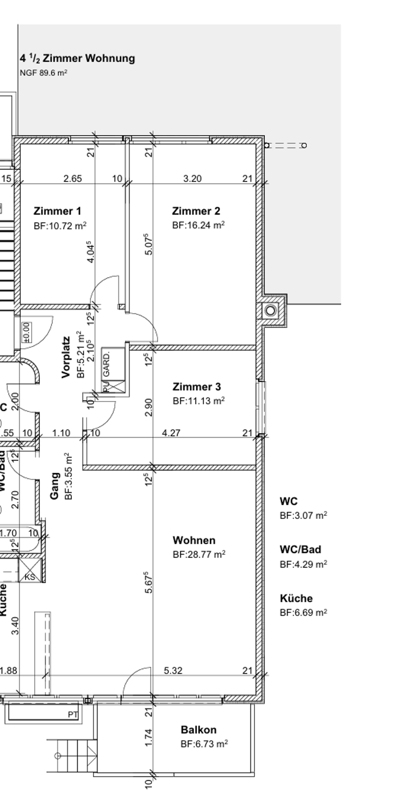 Bel appartement 4.5 pièces à louer (13)