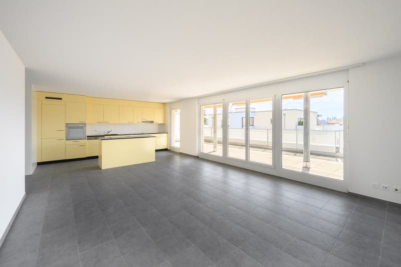 Attraktive, helle Attika-Wohnung mit Schwimmteichnutzung und grosser Terrasse 36m2 (5)