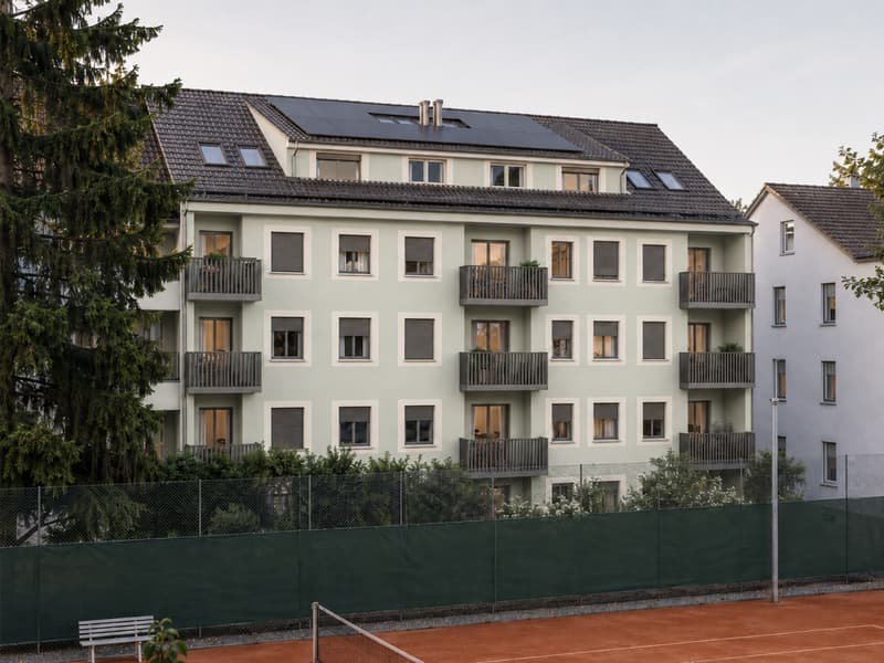 Sanierte Hinterfassade