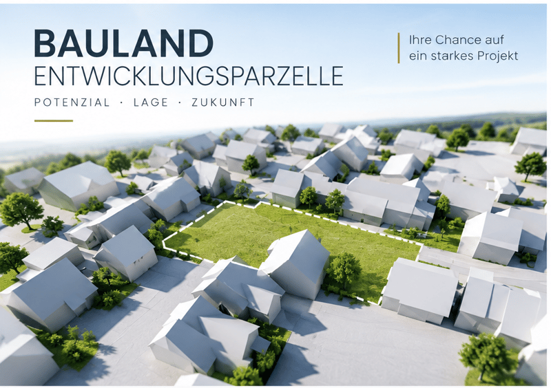 Baulandparzelle 539 m2 mit bestehendem EFH in der Kernzone von Ettingen (1)