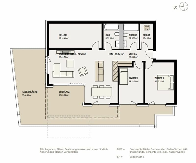 Edificio nuovo: appartamento di 3,5 locali in proprietà, ca. 100 m2 (4)