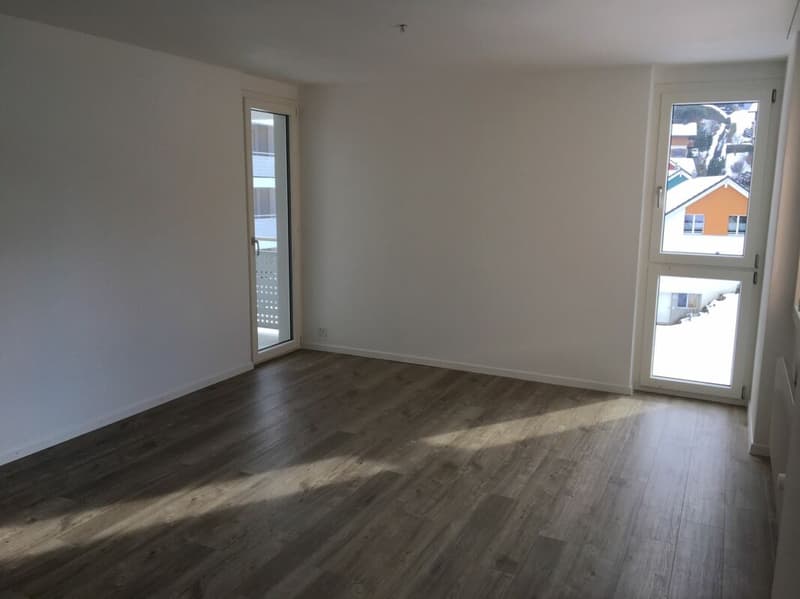Preiswert! schöne, sonnige, grosszügige EG-4.5 Zi-Wohnung mit grossem Balkon und Bergsicht! (7)