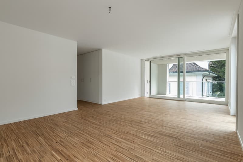 Wohnzimmer mit Sicht zur Loggia