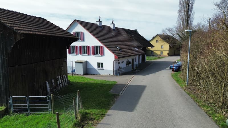 2 Familien-Bauernhaus mit Scheune, Schopf und Landwirtschaftsland (2)