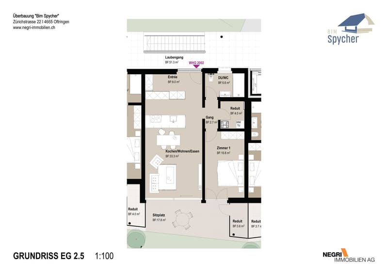 *** Edificio Nuovo *** Appartamento attraente di 2,5 locali agli standard di proprietario in posizione centrale (5)