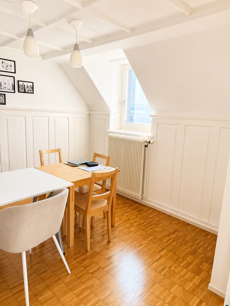 Charmante 4-Zimmer-Dachwohnung mit Balkon in St. Gallen auch geeignet als WG für Uni Studenten (3)
