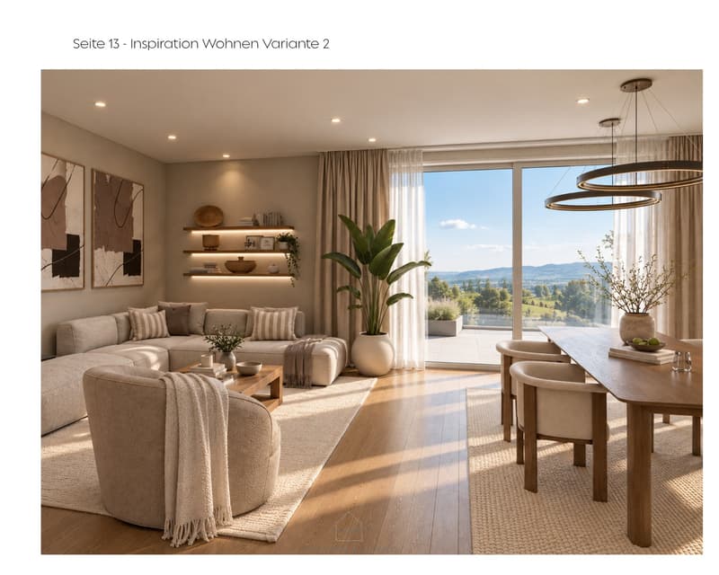 Wohnzimmer direkter Zugang zur Terrasse