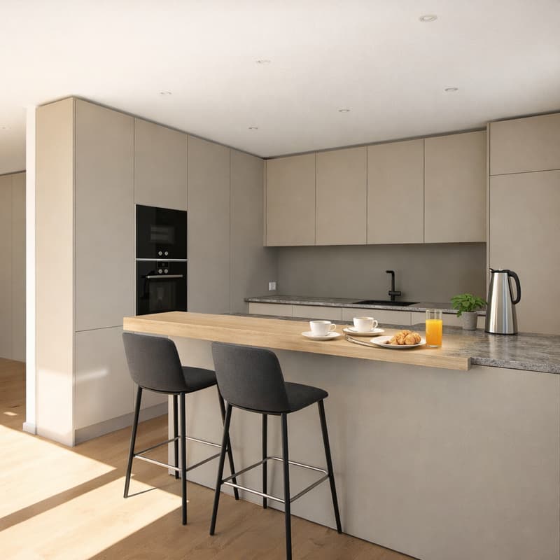 Penthouse Feeling with Panoramic View | Exclusive Terrace Apartment in Thusis (3)