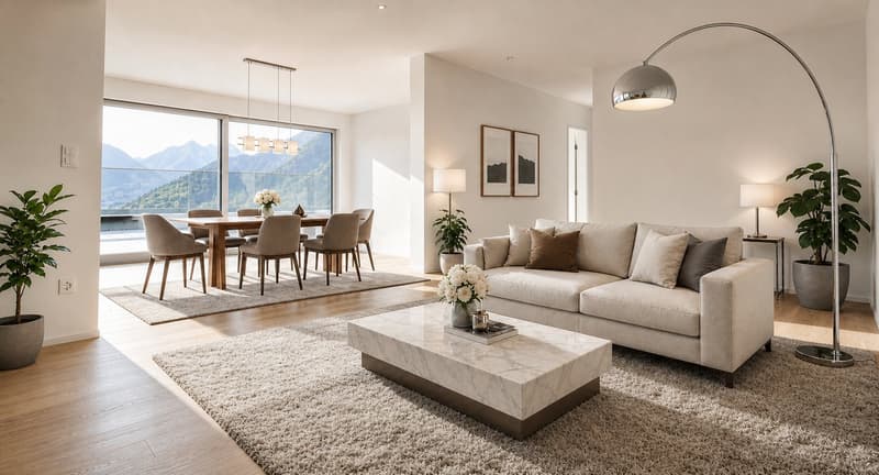 Penthouse-Feeling mit Panoramasicht | Exklusive Terrassenwohnung in Thusis (1)