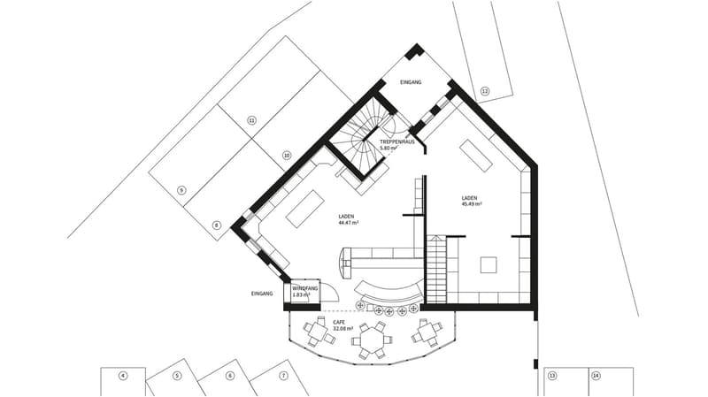 The floor plan includes a living room, dining area, stairs, hallway, 11 bedrooms, 3 bathrooms, terrace, and storage.