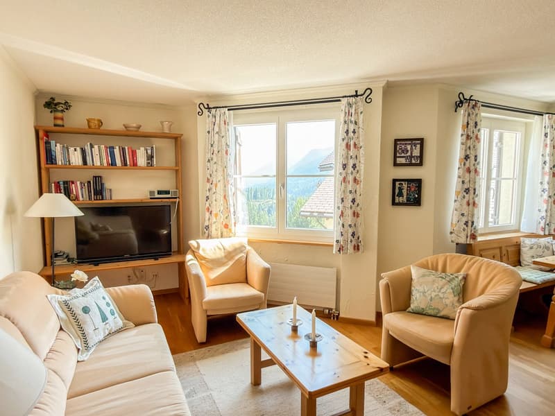 Helle 3-Zimmer-Wohnung mit Balkon und schöner Aussicht in Vulpera (5)