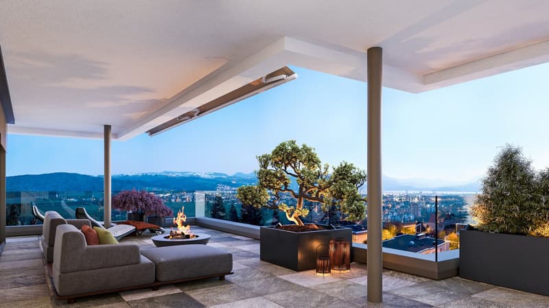 VILLA PANORAMA – Exklusive Neubau-Villa mit unverbaubarer See- und Bergsicht in Baar (2)