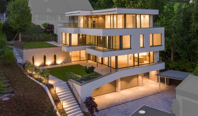 VILLA PANORAMA – Exklusive Neubau-Villa mit unverbaubarer See- und Bergsicht in Baar (1)