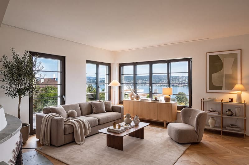 7‑Zi-Doppeleinfamilienhaus mit traumhafter Seesicht am Zürichsee (3)