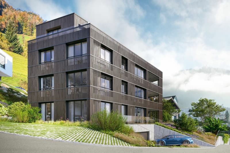 Above the roofs of Vitznau - Exclusive 4.5-room attic apartment in the new AMARE construction project (4)