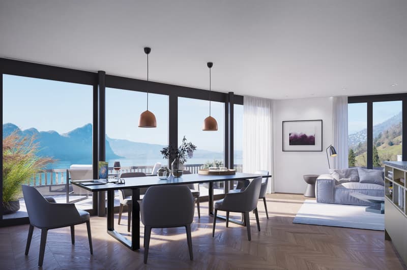 2.5-Zimmer-Wohnung mit Seesicht in Vitznau kaufen (2)