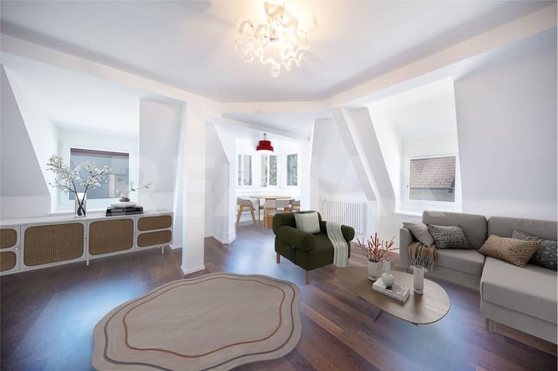 À louer à long terme, charmant appartement de 3,5 pièces dans le Schlössli à Vitznau (2)