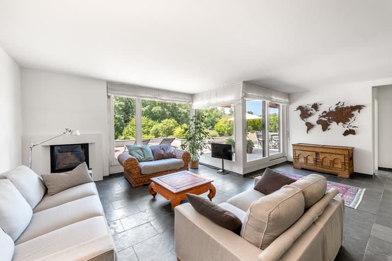 Spacious 5½-room terrace apartment with a far-reaching view, privacy, and wellness (4)