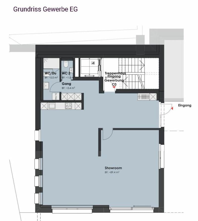 New building: residential and commercial house - multi-generation house (Minergie-P) (10)