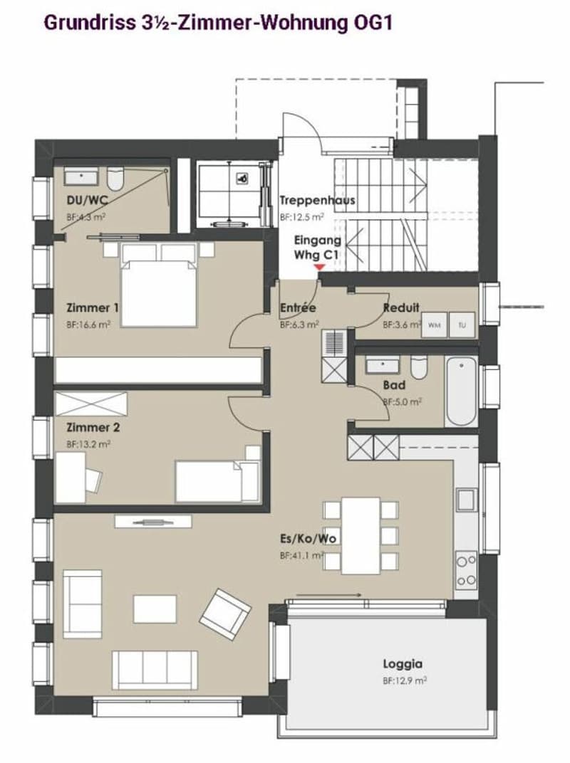 New building: residential and commercial house - multi-generation house (Minergie-P) (11)