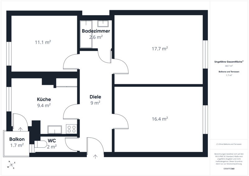 Gemütliche 3-Zimmerwohnung an guter Lage mit hervorragender ÖV-Anbindung (11)