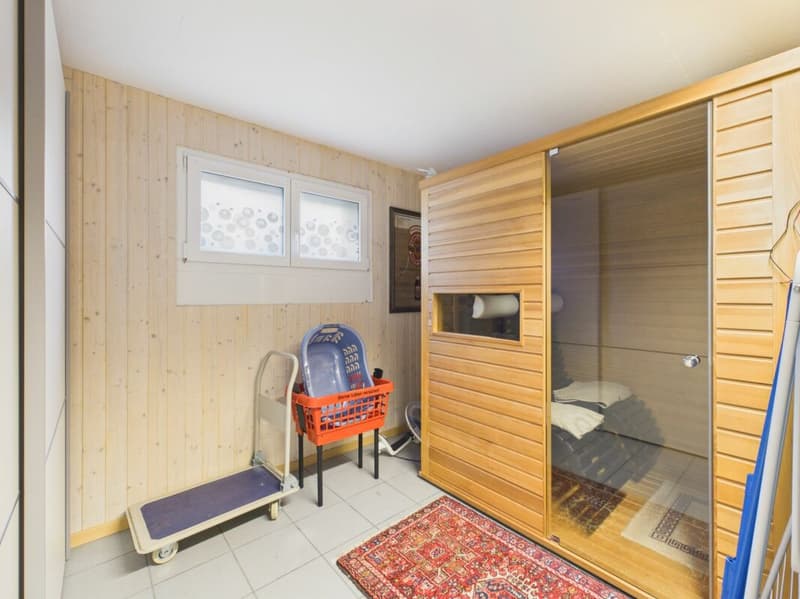 Sauna in Waschküche/Disponibelraum UG