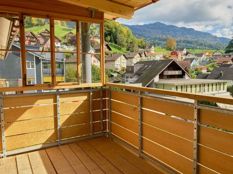 Aussicht vom Balkon